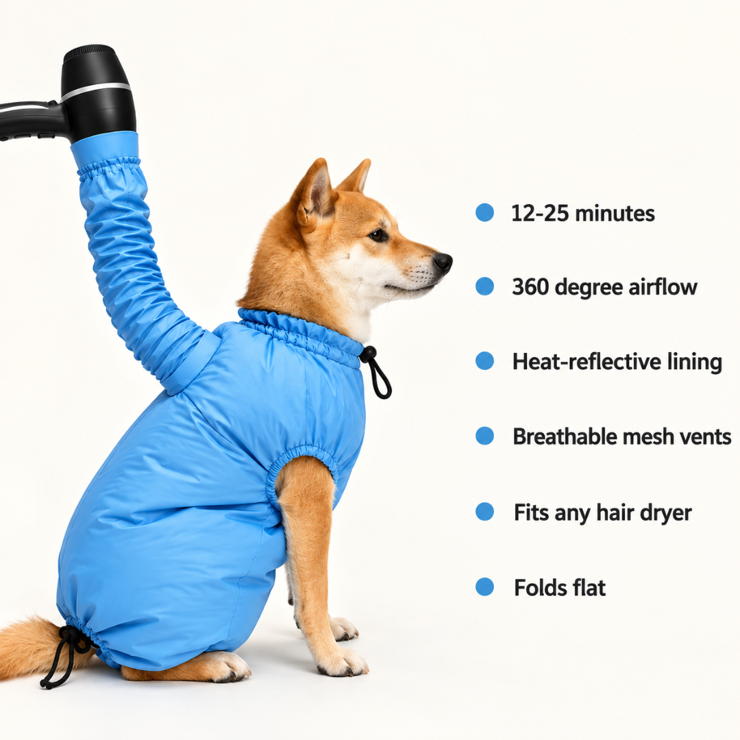 Drying Bag – Quick Dry Pet Hair Drying Suit for Small, Medium & Large Dogs and Cats