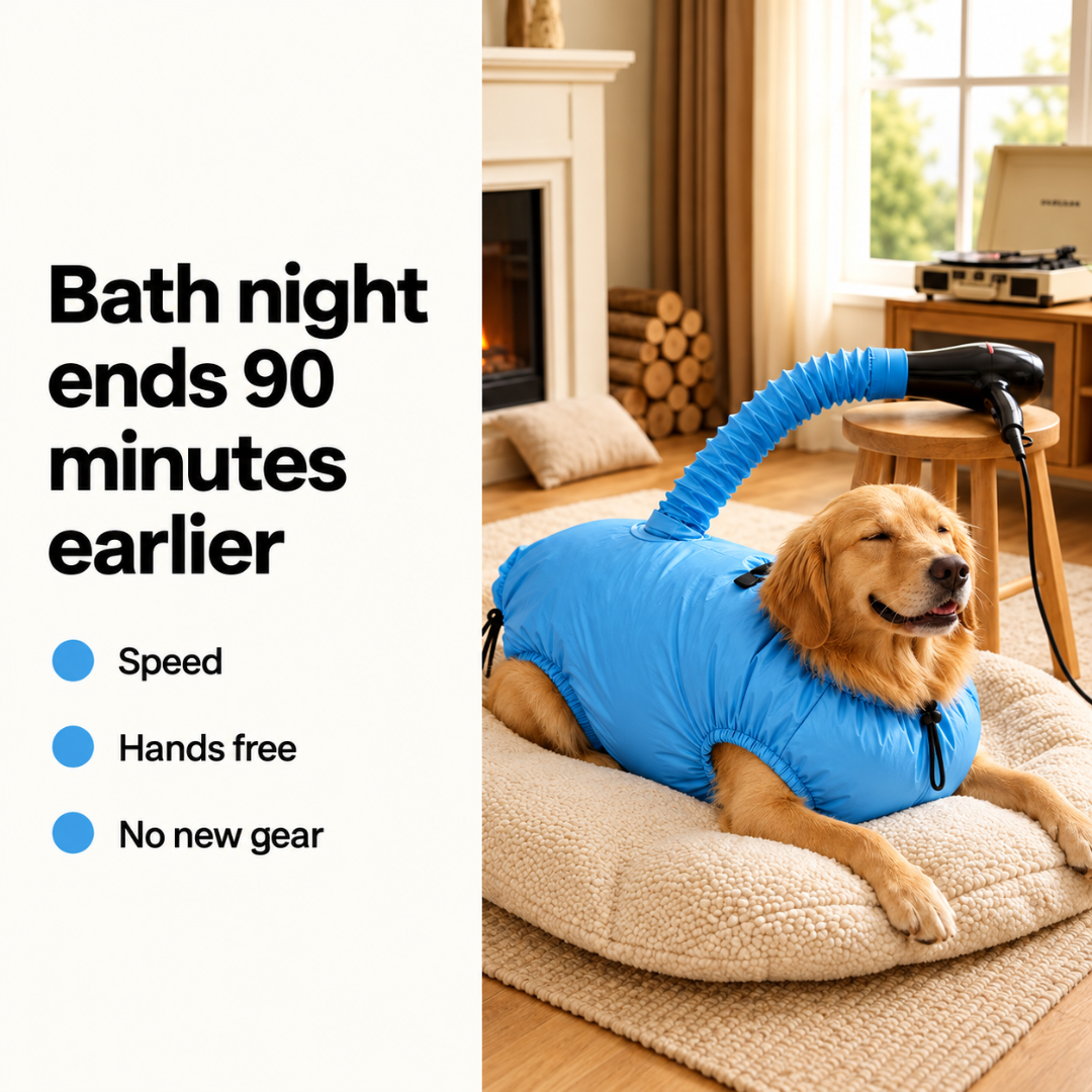 Drying Bag – Quick Dry Pet Hair Drying Suit for Small, Medium & Large Dogs and Cats